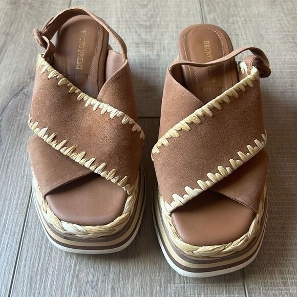 Anthropologie Bruno Premi Cross-Strap Platform Espadrille Sandals US 6 - Picture 2 of 12